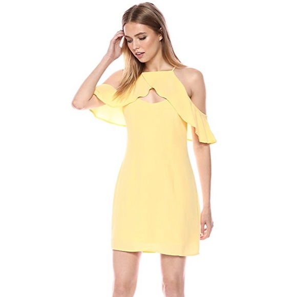 BB Dakota Dresses & Skirts - BB Dakota Kaless Ruffle Detailed Dress w/ Keyhole